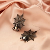 TRCompare Halloween Gothic Ghost Spider naušnice za lubanje Ženska užasnuta smiješna ušna relopija Plava