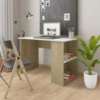 Desk bijeli i sonoma hrast 43.3 x23.6 x28.7 Dizajnirani drveni stolovi