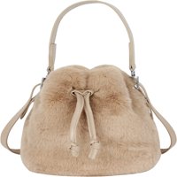 Plišana kolica za vuču Fau Krznene torbe na ramenu Mini veličine Cute Hobo Hobo torbica torbica