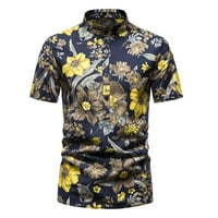Corashan Muške majice, muške kratke ovratnike casual majica Havajska plaža Cvjetna majica kratkih rukava za muškarce
