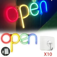 Otvoreni znak LED panoi, neonska svetla, otvorena slova, obojene svetla, modeliranje svetla, čuvajte zidni ukrasni svetla