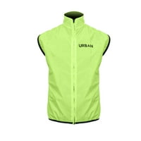 Žuti biciklistički prsluk - vrlo visoka vidljivost jakna bez rukava od gilet sa reflektirajućim pločama za biciklizam za put, MTB ili bicikl