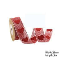 iopqo ured ljubavni ispis pređe svileni poklon zamotavanje konop zaljubljenih crvena vrpca valentinova vrpca stila I