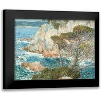 Hassam, Frederick ChildE Crna Moderna uokvirena muzejska umjetnost Ispis pod nazivom - Point Lobos, Carmel