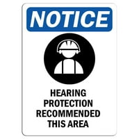 Prometni znakovi - Obavijest - Zaštita sluha Preporučeni znak sa simbolom Aluminijumski znak Ulično odobreno Znak 0. Debljina