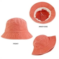 IOPQO kašika kape unise dvostruka bočna haba reverzibilna kašika šešir trendi pamuk od pamuk od sunca za pecanje šešir modne kape narančasta