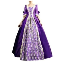 Maxi haljine za žene Princess rukava Steampunk Gothic Retro Vintage poluderska mini haljina