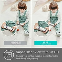 Kasa Smart 2K sigurnosna kamera za monitor za bebe, 4MP HD zatvorena kamera za kućnu sigurnost sa otkrivanjem