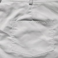 Muške hlače sužene pantalone na sredini struk teretni pantni, casual dungaree sportski dno svijetlo siva 2xl