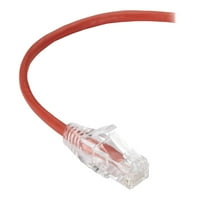 Black Bo Slim-Net - Patch kabel - RJ- do RJ-- - FT - UTP - mačka - pokrenuta, oblikovana, nasukana - crvena