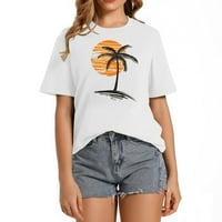 Ženska standardna majica sa jedinstvenim i atraktivnim otiskom palma