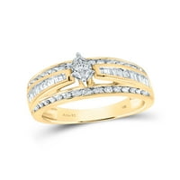 Jewels 14kt žuti zlatni Marquise Diamond Solitaire svadbeni vjenčani prsten za vjenčanje CTTW veličina 5.5