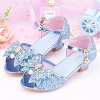 Dječje cipele s dijamantskim sandalama Princeze cipele Bow visoke pete pokazuju princeze cipele Kid cipele