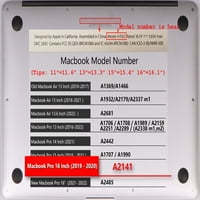 Kaishek Hard Case Shell Cover kompatibilan sa MacBook Pro 16 A + Crna tipkovnica, cvijet 0293