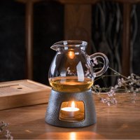 TEA TGER sa svijećom retro toplije postolje prijenosni čaj set čaja za čaj za čaj za čaj toplije za čaj i