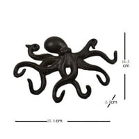 Etereaty livena željezna hobotnica u obliku kuka Kreativna tipka za ključeve ukrasna tipka za ključeve vješalica za odjeću za kućnu dnevnu sobu