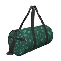 Unise Velika sportska torba za teretanu za žene, zeleni božićni bora od lišća vikendica torbe za putovanja