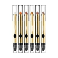 PJTEWAWE šminke set visokog sjaja olovka za sjenilo perle jarko blještavi svijetli boju laž svilena olovka s dvije boje sjene očiju