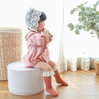 Dječja djevojaka Djevojke pamučne princeze stil ruffles čipke Top Frilly Mesh Socks haljinske čarape