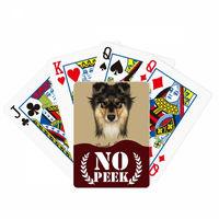 Dugokosi grubi Collie Pet Animal Peek Poker igračka karta Privatna igra