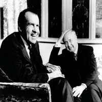 Predsjednik Richard Nixon sastao se sa britanskim premijerom Haroldom Wilsonom. Bili su na povijesti Checkers