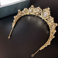 Rosarivae set Lijepa ogrlica za ogrlice od krune Prekrasna nakit Vjenčana haljina Pribor za mladenku Kostim dodatak za žene žensko