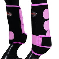 87RI Veliki hilason konj prednji noge Ultimate Sports Boots Par Pink