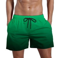 Muška kupaćih trupa ploče kratke hlače Gradijentne crtež brzo suvo surfanje ljetne plaže sportske kratke hlače sa džepovima kupaće kostim muške hlače