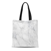 Platno torba Siva apstraktna bijela mramora i uzorak antikne arhitekture Prekrasna za višekratna ramena Trgovinske torbe