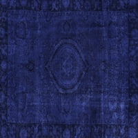 Ahgly Kompanija Mašina za pranje u zatvorenom pravokutniku Perzijski plavi boemski prostirke, 5 '7'