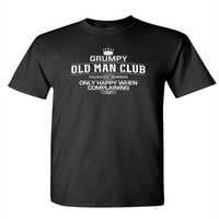 Old Man Club - Unise pamučna majica majica, crna, 3x velika