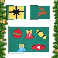DIY FET FEAT CHRIST Drvo ukrasi odvojiv božićni ukras za kućne zidne zabave poklon festivali Xmas unutarnji dekor