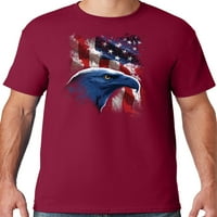 Muška američka icon majica Patriot Eagle, 5xl kardinal crvena