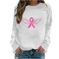 Leesechin ružičasta vrpca leptira za ispis majica za čišćenje dame majice raka dojke