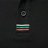 Polo T majice za muškarce Proljeće ljeto Slobodno vrijeme Sportski Wicking Pamučni rever teniski košulje crni l