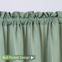 Cijena sloja, džep za šipke vodootporne vafle tkati teksturiranu malu zavjesu