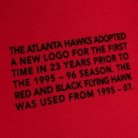 Muški Mitchell & Ness Red Atlanta Hawks Tim origins Fleece Pulover Hoodie