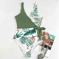 Damen Push Up Bikini Set Side Struits Plus Coleits Plus size Monokini kupaći kostimi skromne kupaći kostim Ruched Vintage klimmičari kupaći kostim