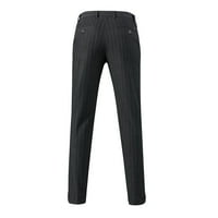 Ljetno čišćenje Muške hlače za muškarce u trendu za muškarce, ležernu traku, ručni pantalone, crne 36