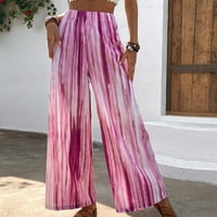 Oalirro jesenski ženske hlače Dressy casual trendi duge široke noge vrećice duge pantalone za žene visoke vruće ružičaste