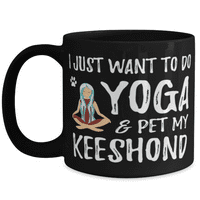 Joga i kućna ljubimca Keeshond kafe za kafu za KeiShond Dog mama