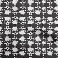 Onuone baršunaste crne tkanine lubanje prekrivajući zalihe ispisa šivaće tkanine od dvorišta širokog p8