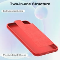 Elegantni slučaj izbora za moto g 5G tekućih silikonskih poklopca, crvena