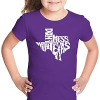 Majica umjetničke umjetnosti djevojaka - ne miješaj se s Teksasom
