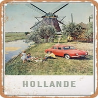 Metalni znak - Hollande Vintage ad - Vintage Rusty Look