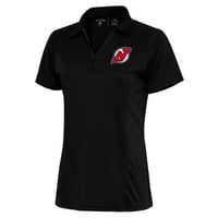 Ženski antigua crni novi dres Devils Tim Logo Tribute Polo