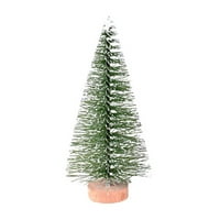 Heiheiup Početna Tabela Diy Base Mini božićno drvce sa drvenim dekorom Top Dodir Decor Božićne kuglice za zdjele