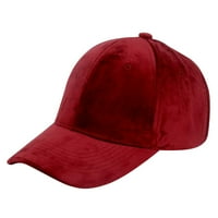 Chaolei New baršunasti bejzbol kapa za žene Muškarci srušeni obični tata šešir Sportske kapa za skok HATS Nestrukturirani šešir