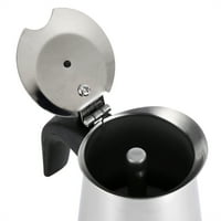 Stovetop Espresso Maker, 100ml 200ml 300ml 450ml od nehrđajućeg čelika Moka Pot lonča za aparat za kavu Štednjak Home Ured za upotrebu [200ml]