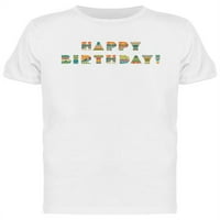 Sretan rođendan ukrašena slova za majicu Muškarci -Mage by Shutterstock, muško 3x-velika